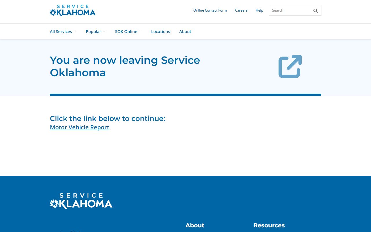 Service Oklahoma page tied to Woodward County warrant license reinstatement
